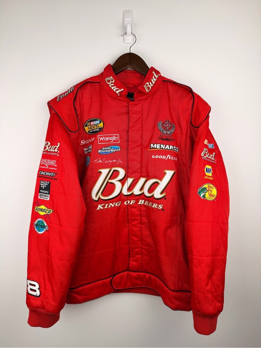 Vintage Dale Earnhardt Jr Budweiser NASCAR Racing Jacket